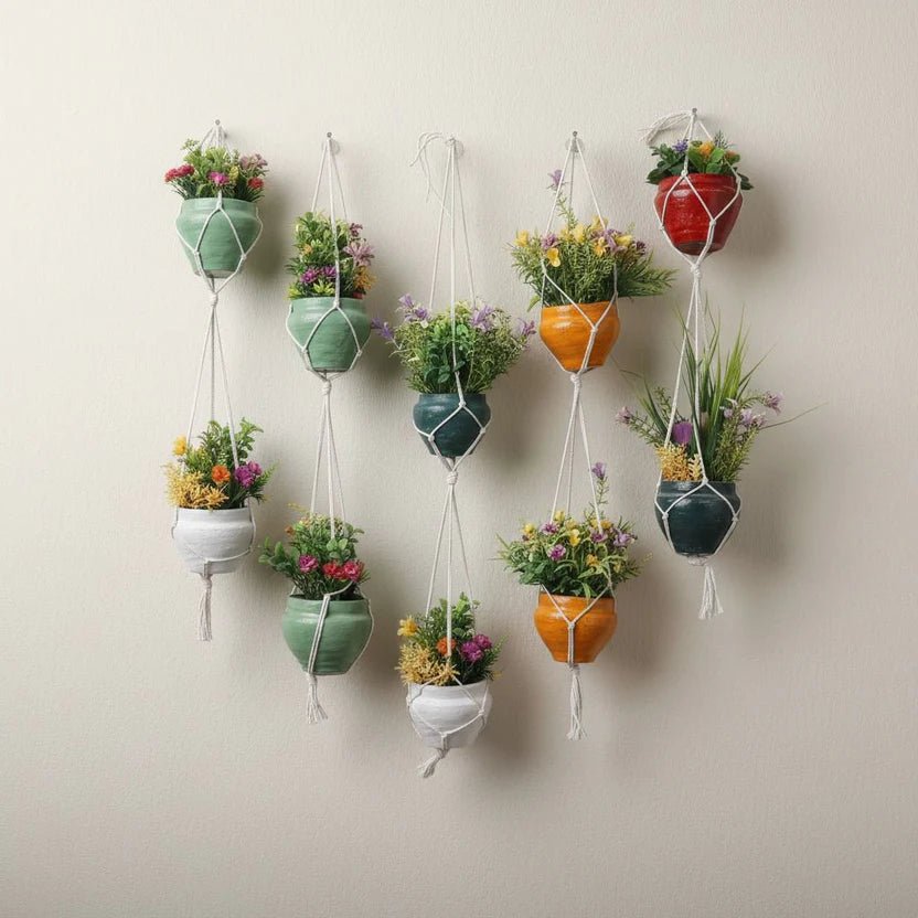 12 Pieces Decorative Wall Planters - DecoraPK