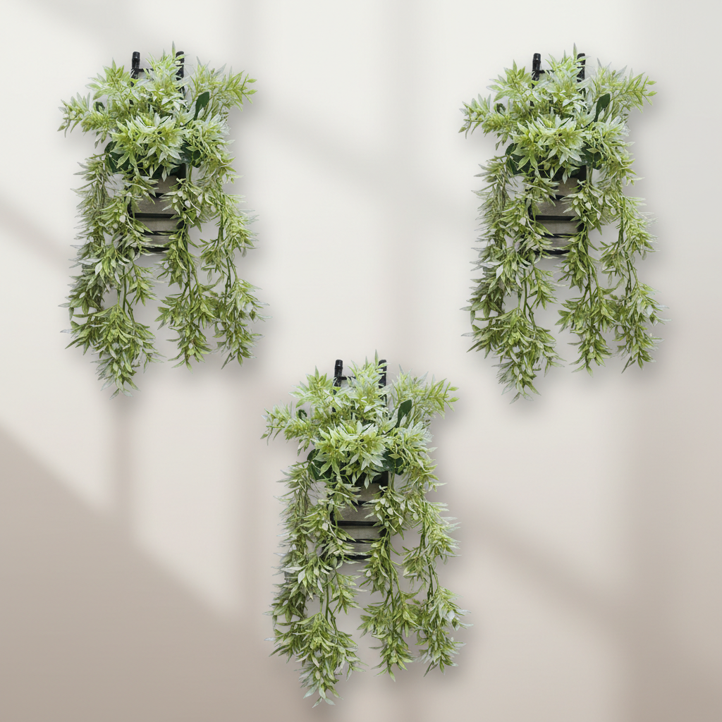 hanging green plant decor for home