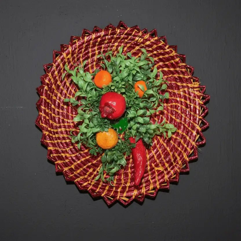 3-Set Woven Floral Wall Hanging