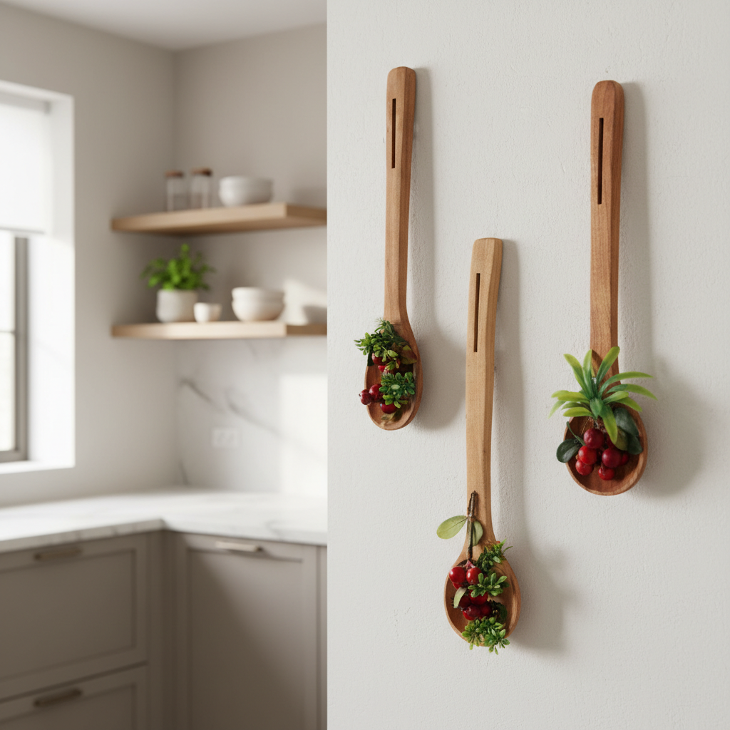 wooden wall decor for kitchen