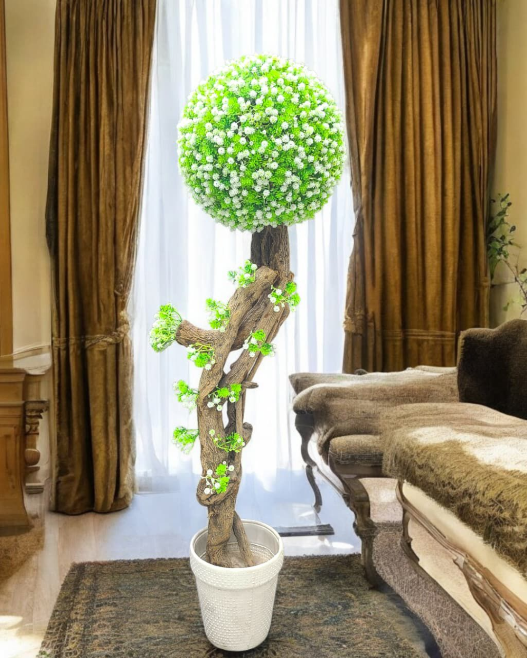 artificial topiary plant décor for home