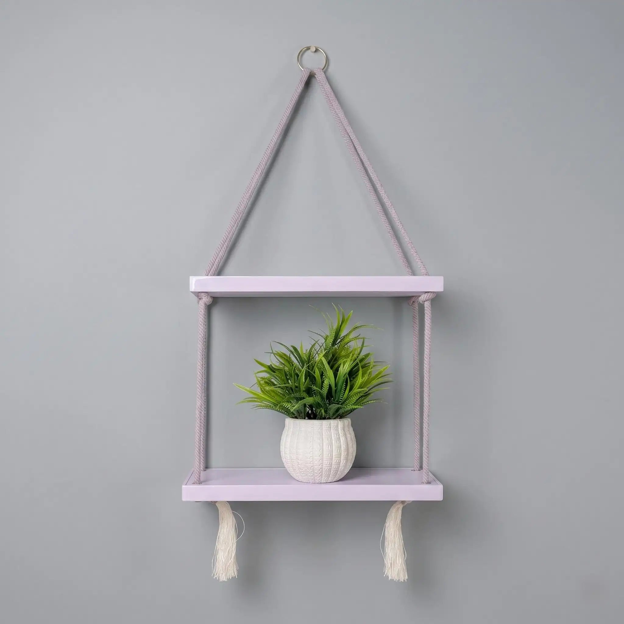 Double - Tier Wood Floating Shelf - DecoraPK