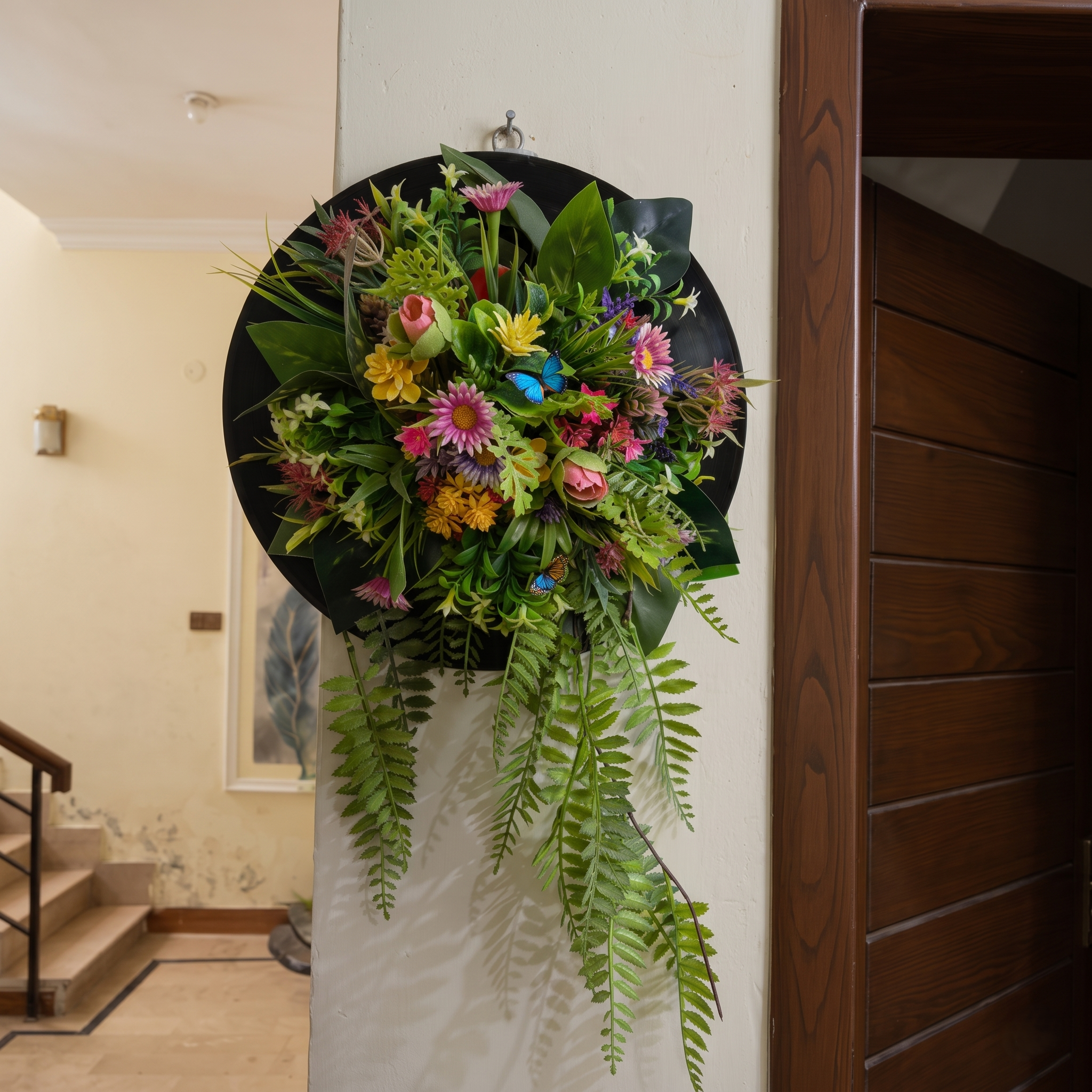Round Plate Flowers