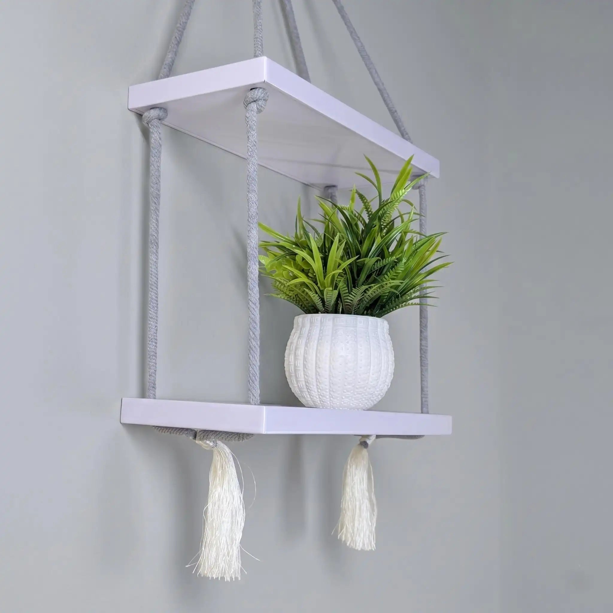 Double - Tier Wood Floating Shelf - DecoraPK