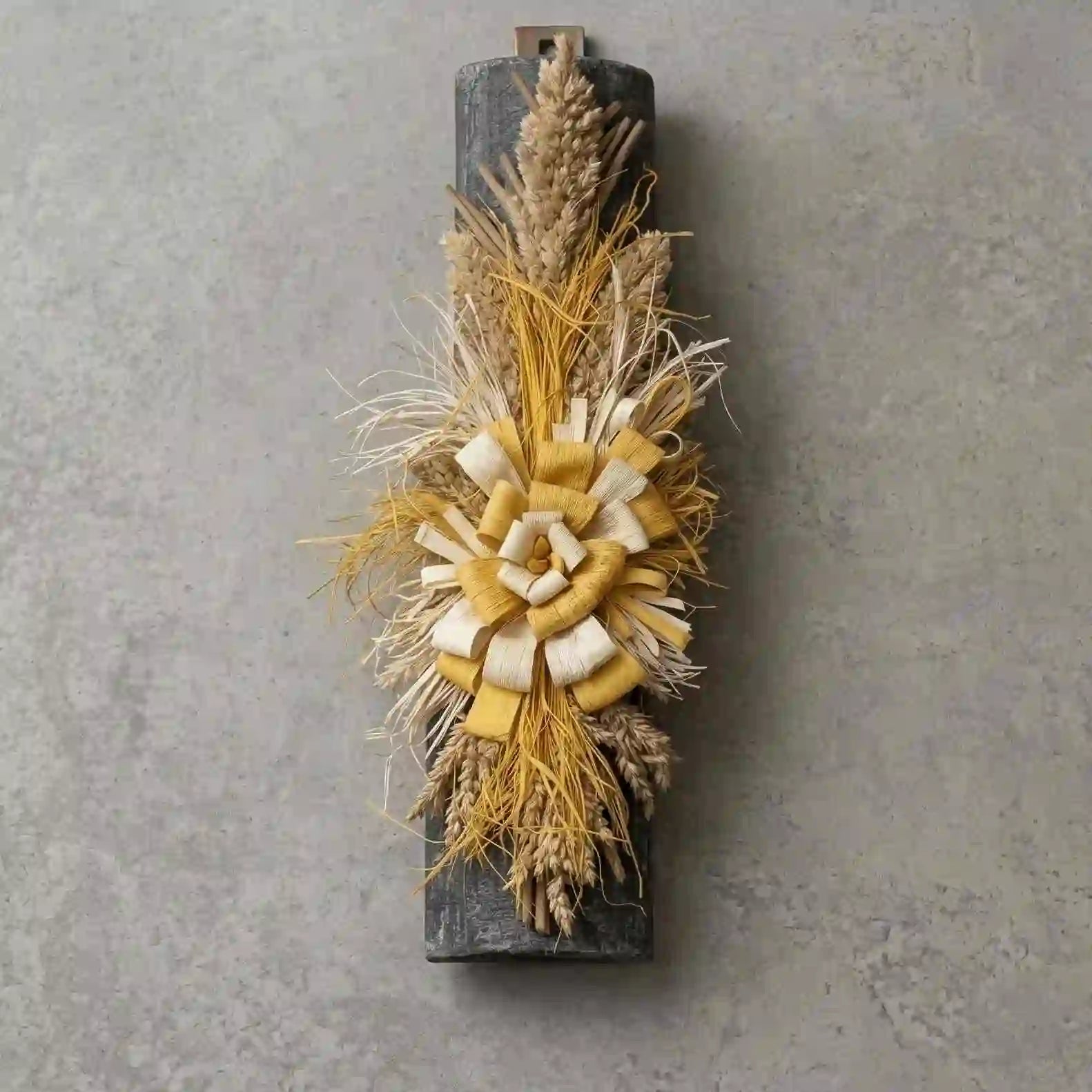 Wooden Rustic Floral Wall Hanging - DecoraPK