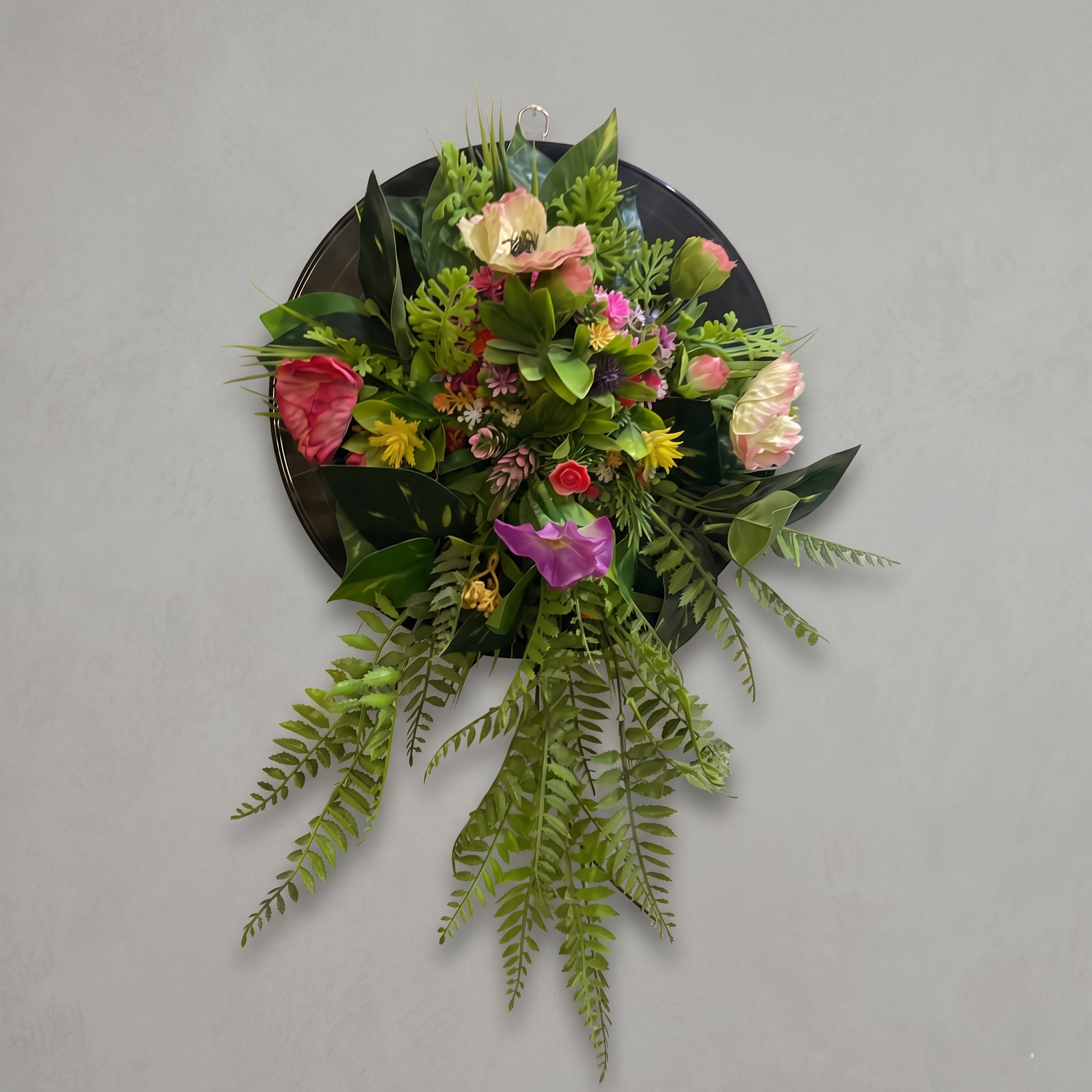 Round Plate Flowers