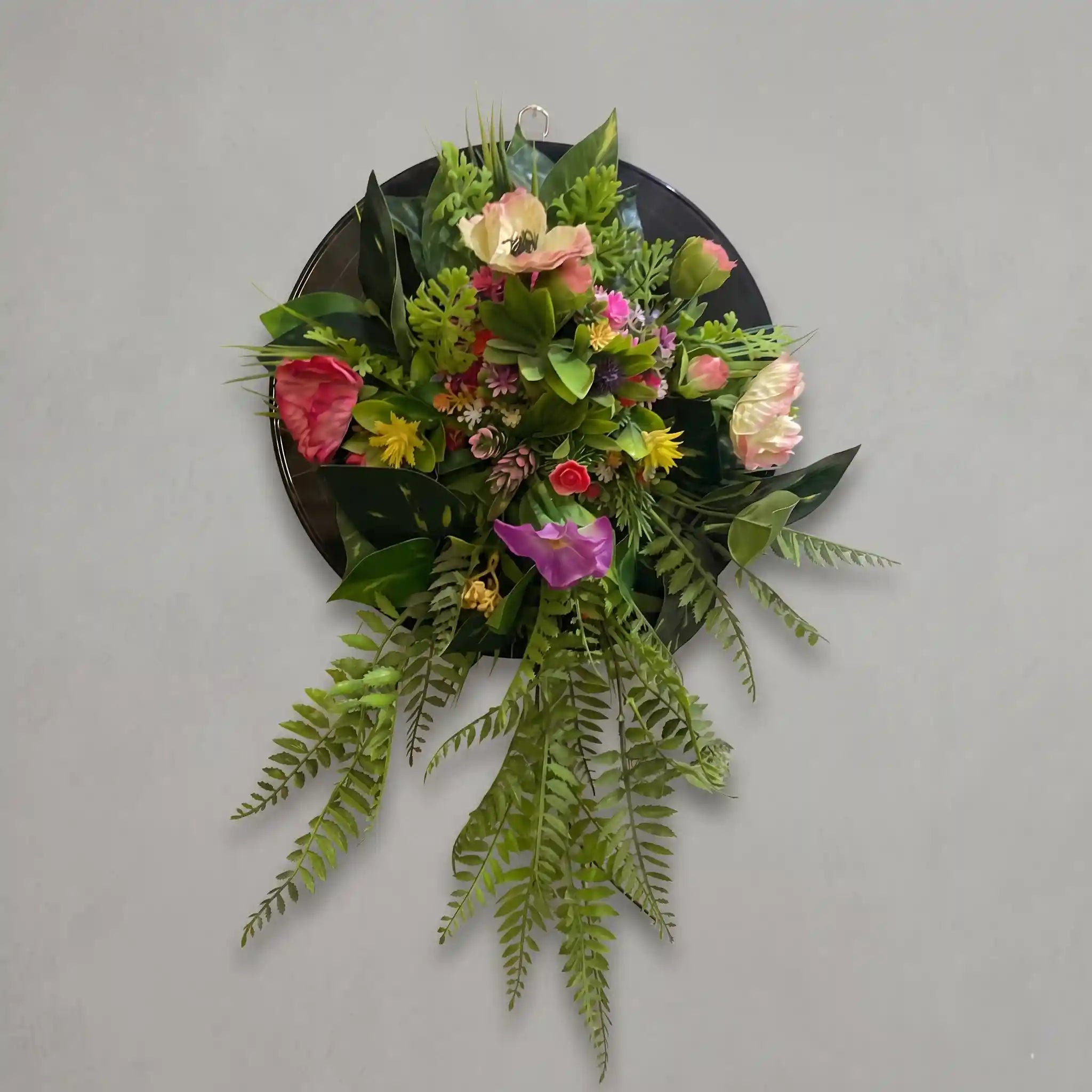 Round Plate Flowers