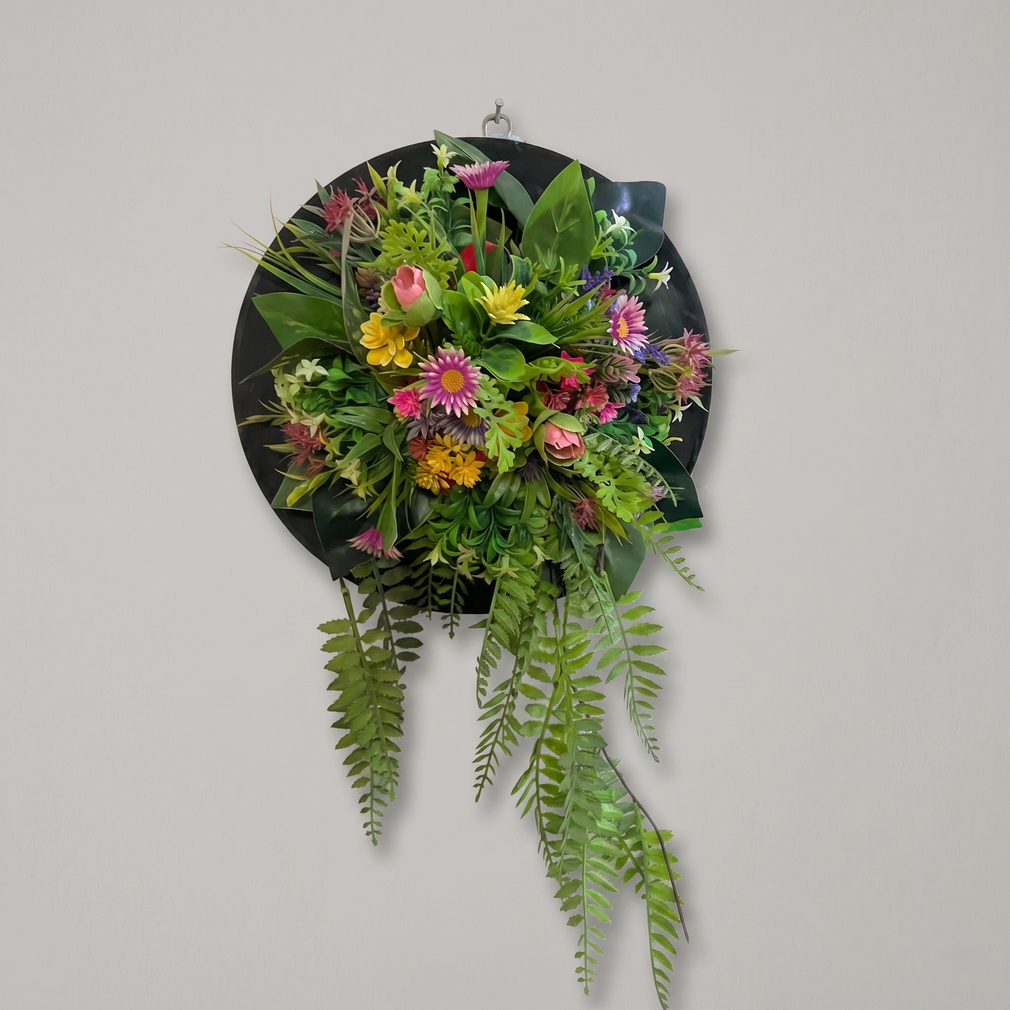 Round Plate Flowers