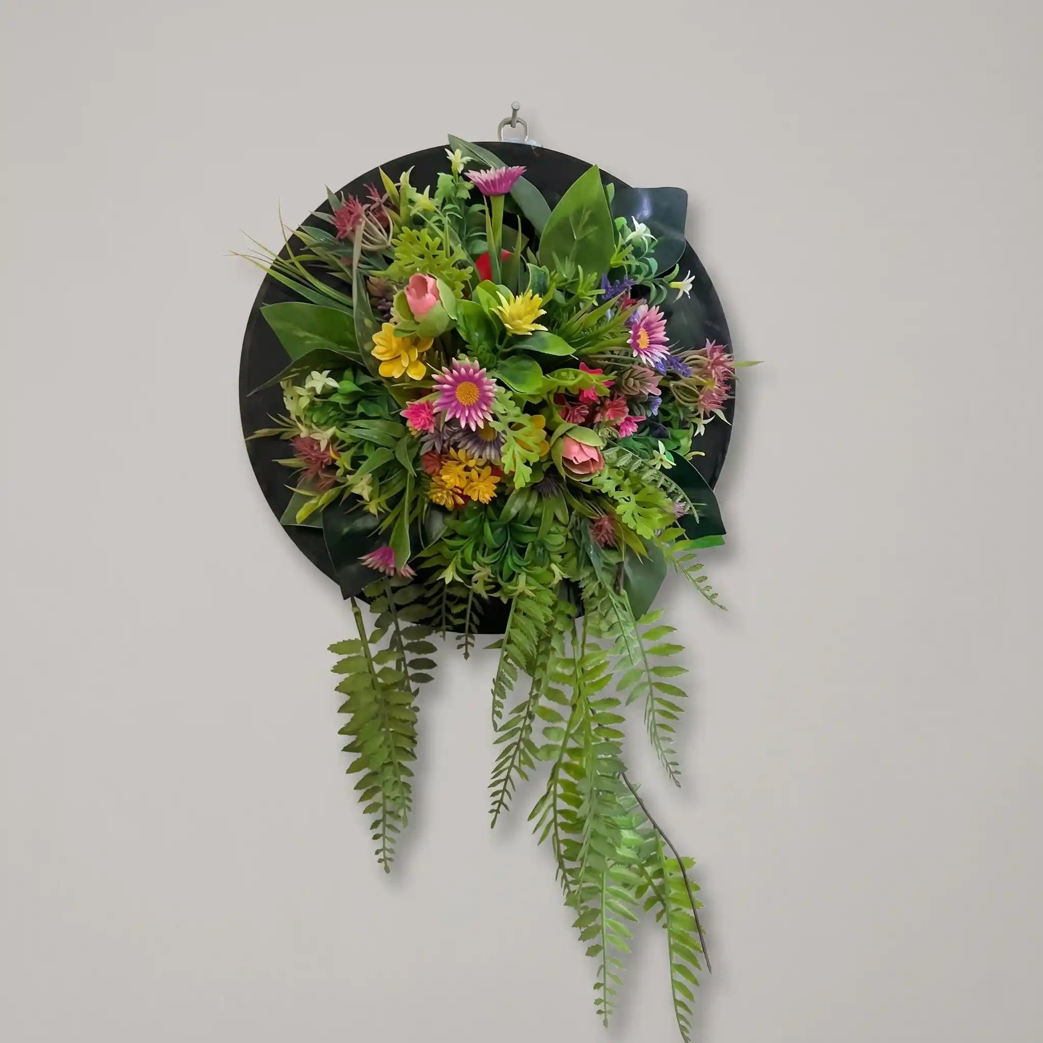 Round Plate Flowers