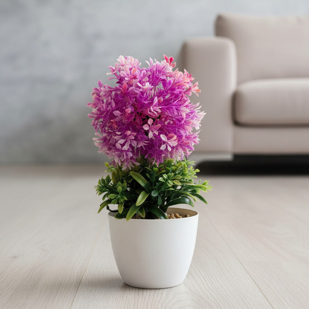 deep pink decorative artificial plant for home decor