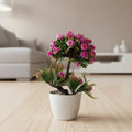 Mini Artificial Pink & Green Bonsai Tree-DPKMP08