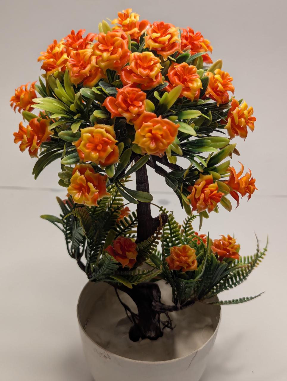 Small Artificial Orange Flower Mini Plant-DPKMP09