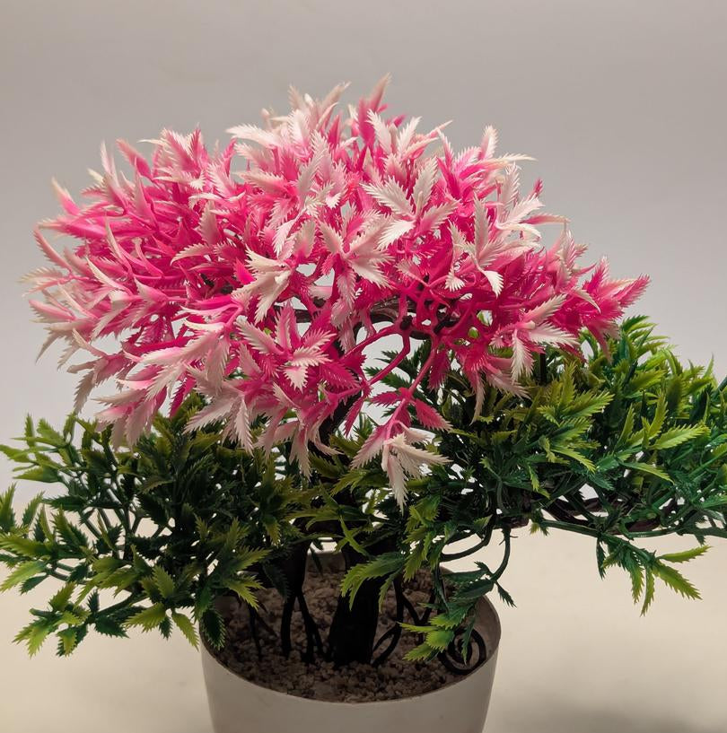 Mini Artificial Pink Berry Topiary Plant-DPKMP06