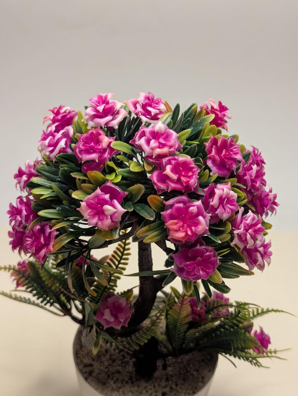 Mini Artificial Pink & Green Bonsai Tree-DPKMP08