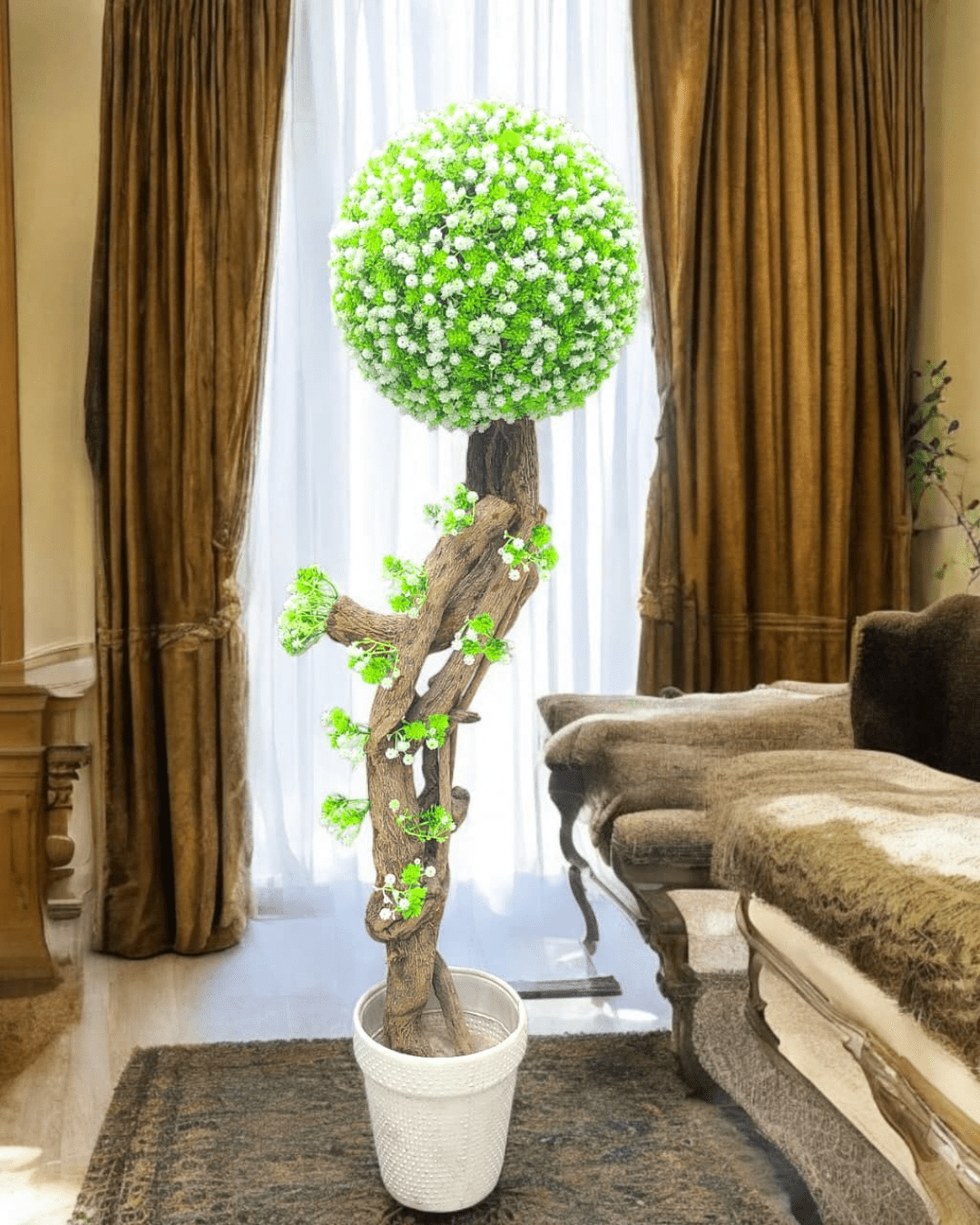 Artificial Topiary Plant for Home & Indoor Decor