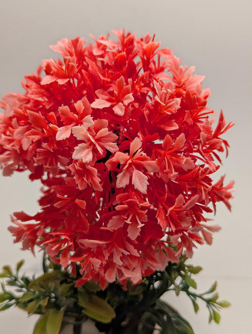 Small Artificial Orange Flower Bonsai Tree for Home Decor