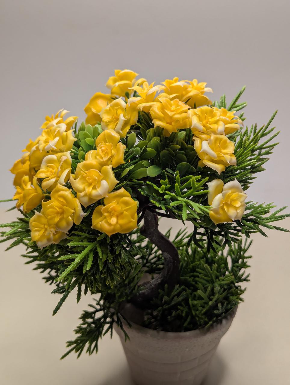 Small Artificial Yellow & Green Pine Tree - DPKMP07