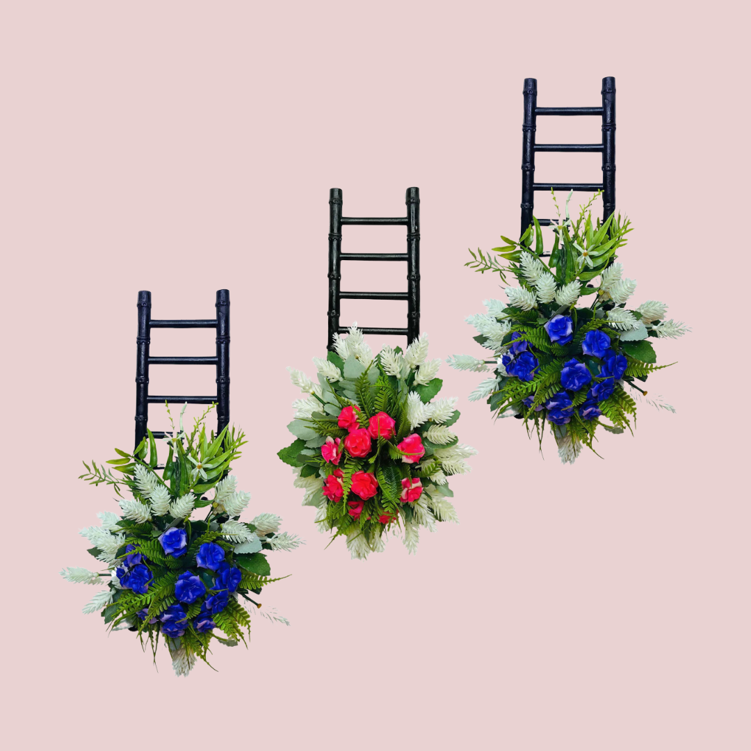 Wall hangings Stears with Flowers 3pc set - DPKWH10