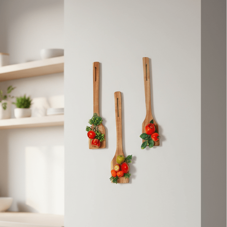 Wooden Spoon Wall Hanging for Kitchen Decor